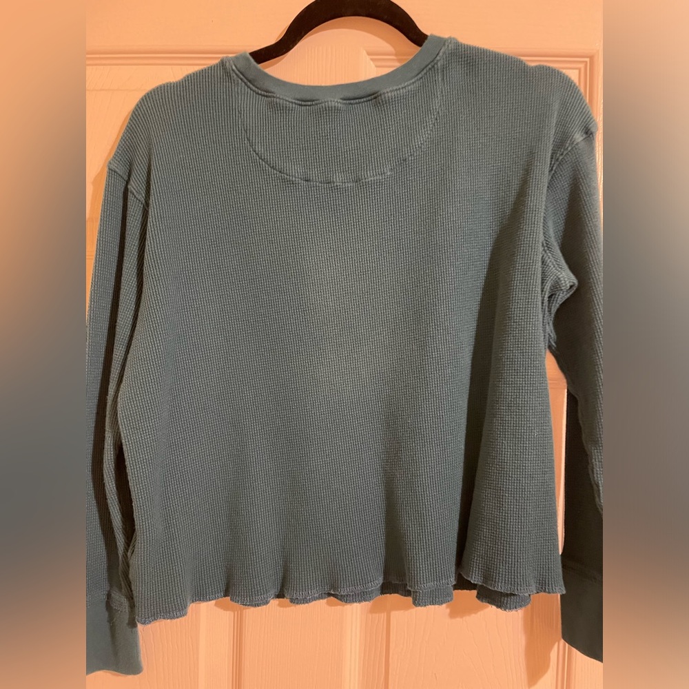 Anthropologie Graphic Thermal Knit Top - Picture 5 of 5